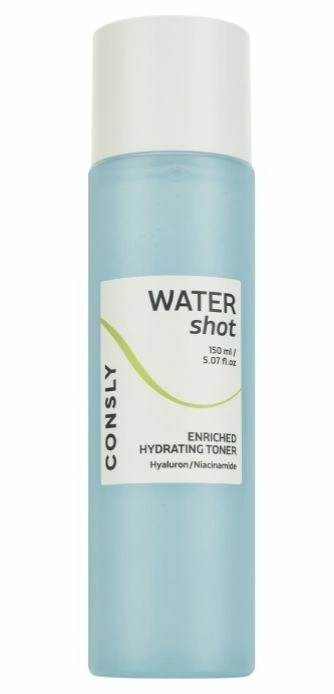 Consly Water Shot Enriched Hydrating Hyaluronic And Niacinamide Toner Увлажняющий тонер с гиалуроновой кислотой и ниацинамидом 150мл