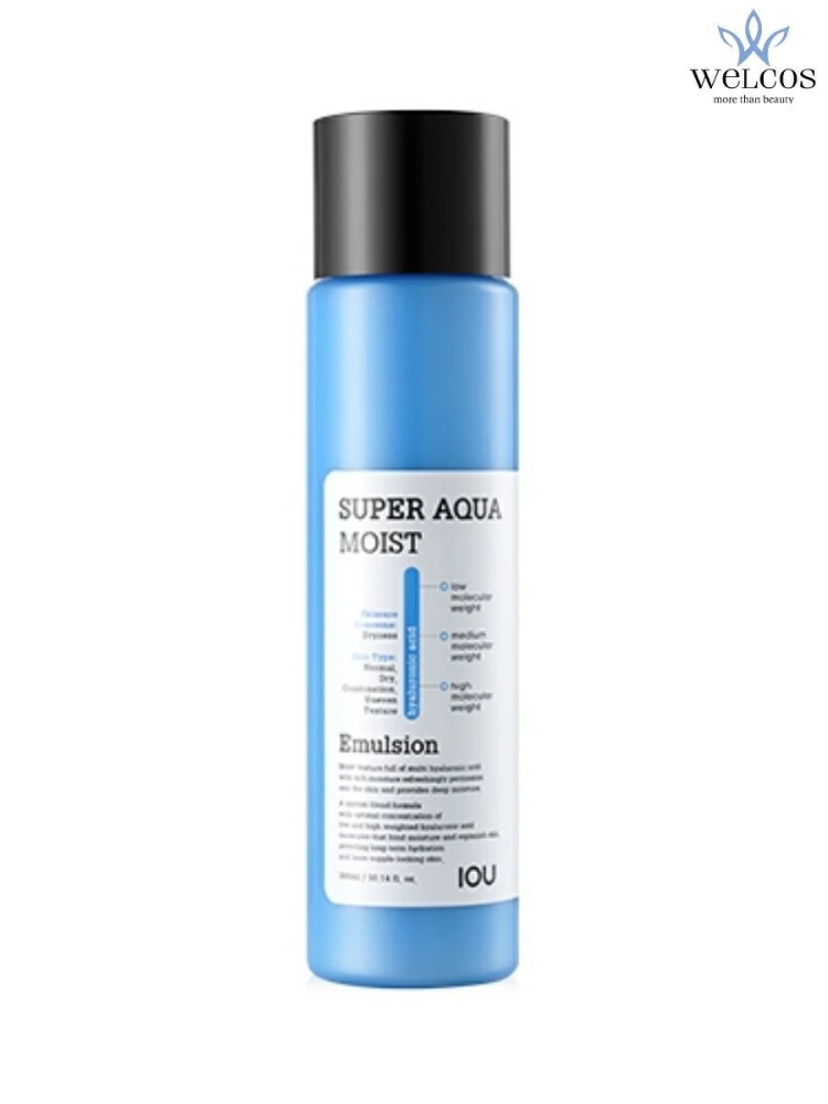 Welcos IOU Увлажняющее средство Super Aqua Moist Emulsion-Lotion, 300 мл.