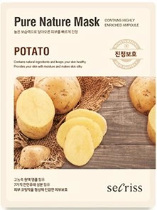 Anskin Тканевая маска для лица Secriss Pure Nature Mask Pack Potato, 25 мл.