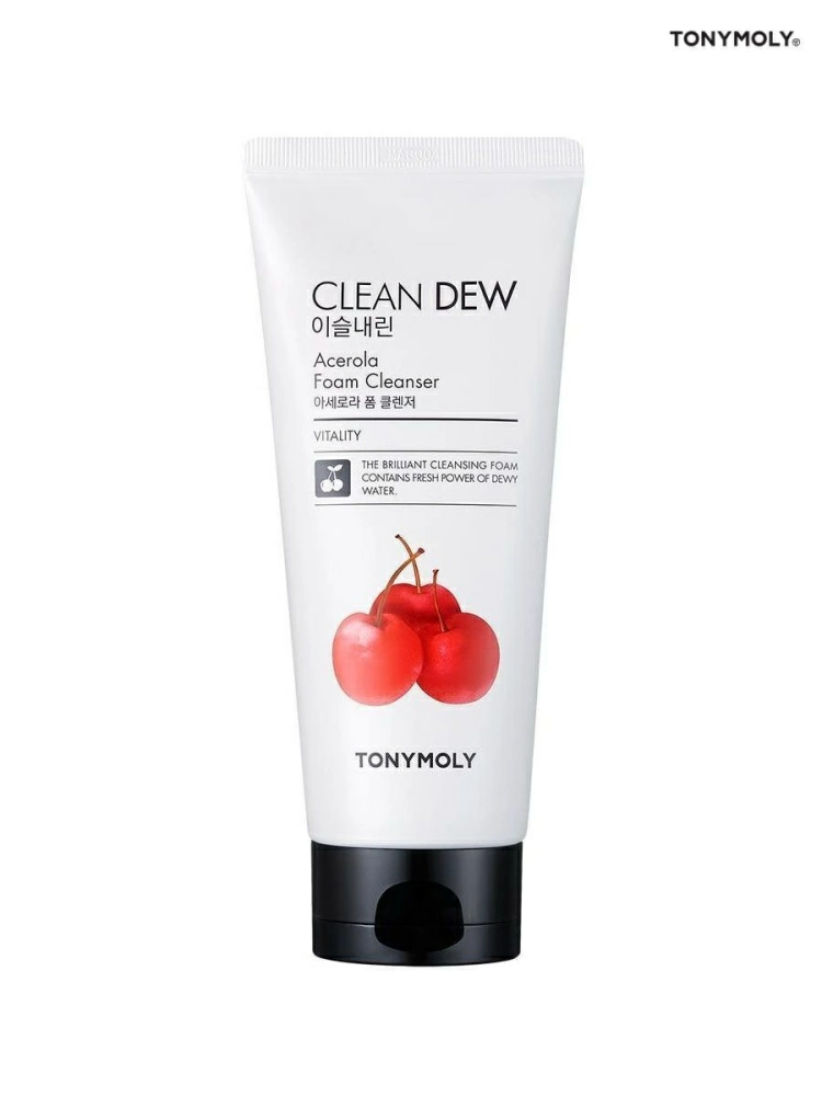 Tonymoly Пенка для умывания Clean Dew Acerola Foam Cleanser, 180 мл.