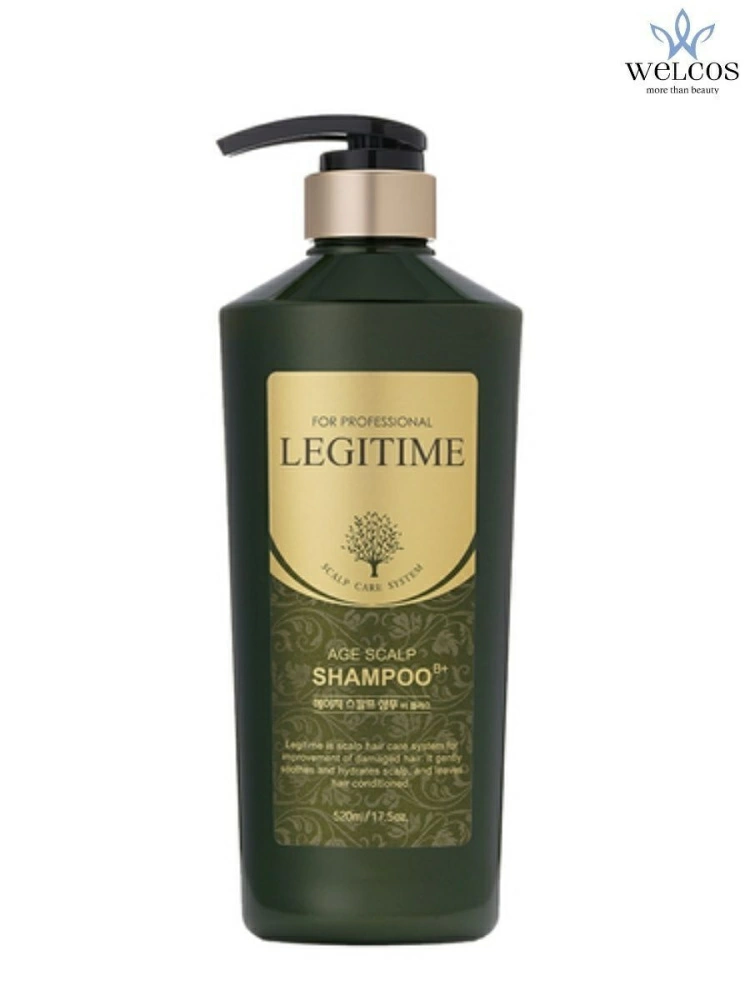 Welcos Шампунь для волос укрепляющий Legitime Age Scalp Shampoo, 520 мл.
