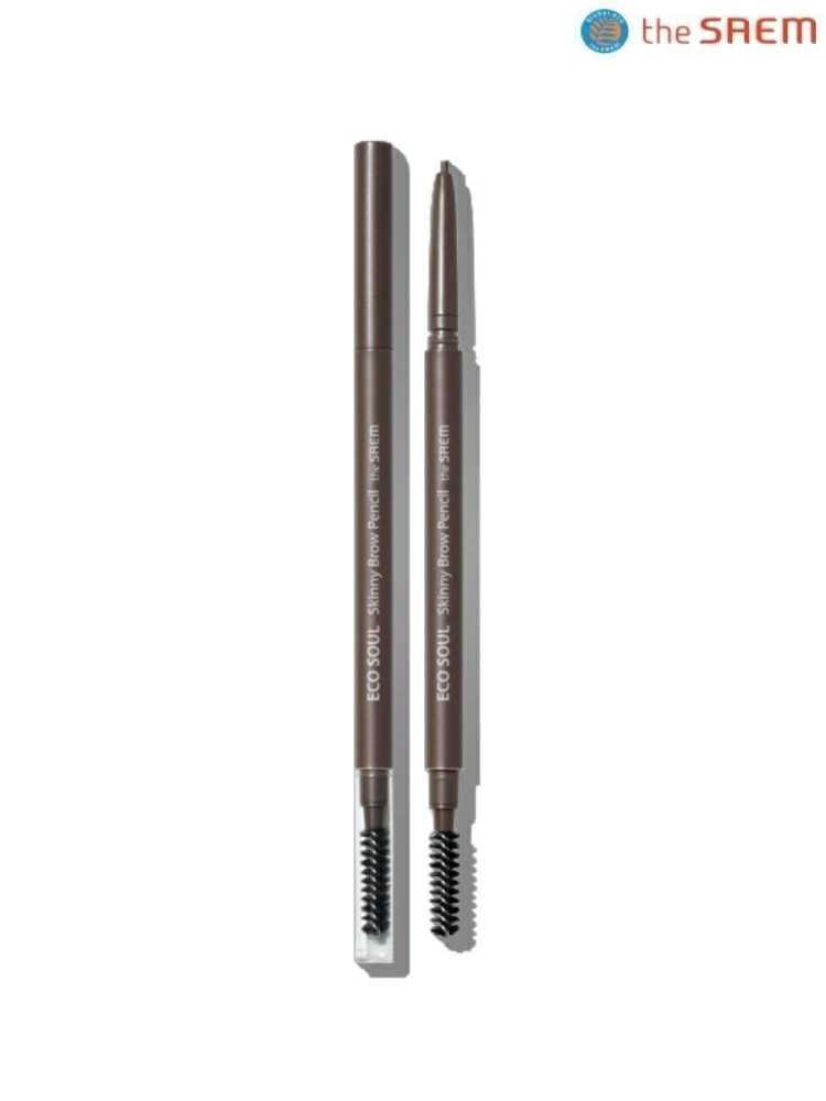 The Saem Карандаш Eco Soul Skinny Brow Pencil 03 Dark Brown