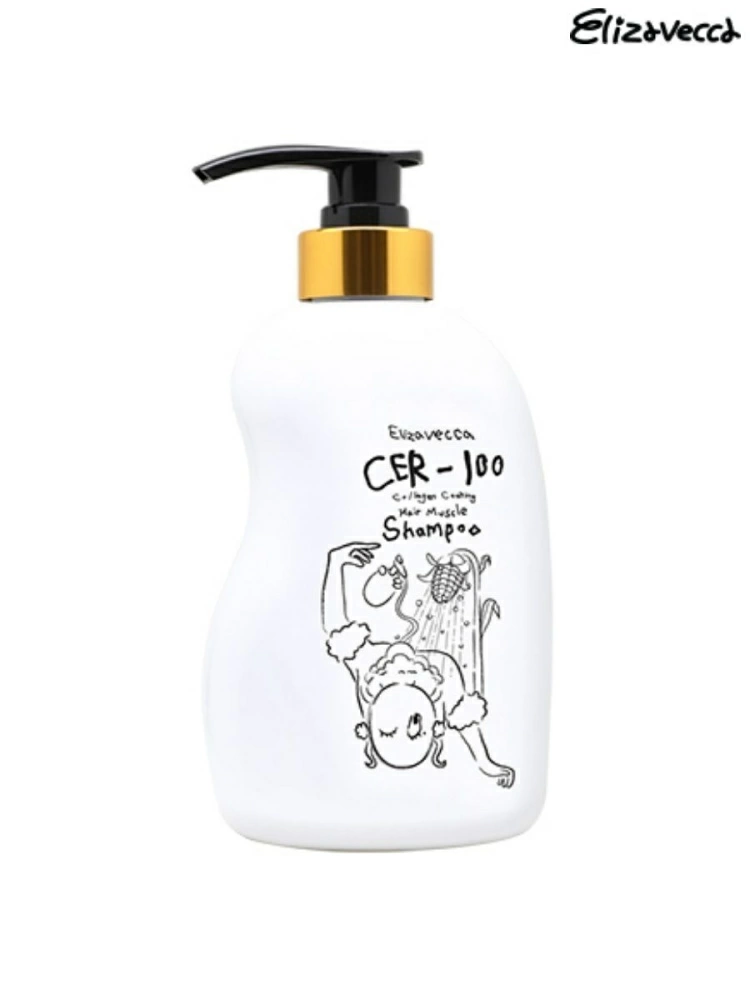 Elizavecca Шампунь для волос CER-100 Collagen Coating Hair Muscle Shampoo, 500 мл.