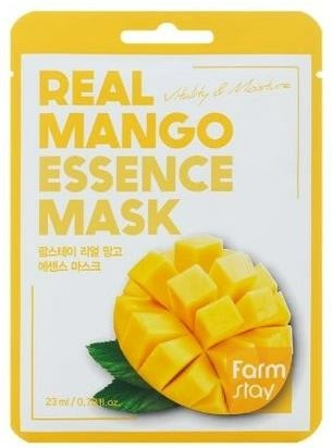 FarmStay Тканевая маска для лица Real Mango Essence Mask с экстрактом манго, 23 мл.