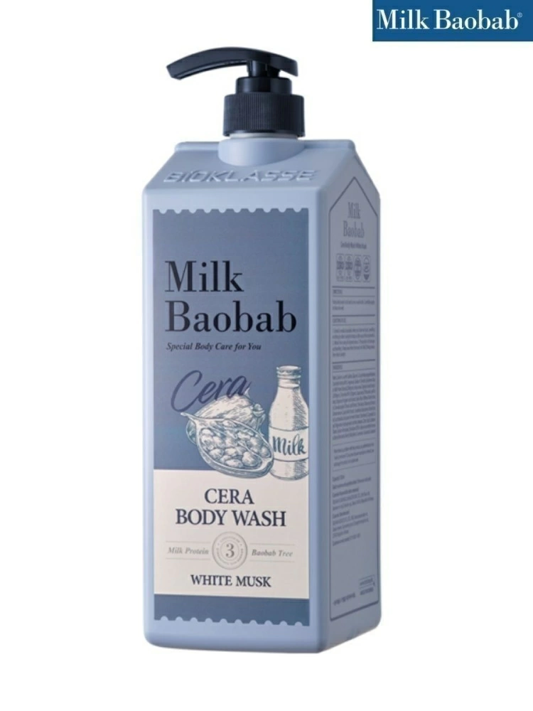 MilkBaobab Гель для душа Cera Body Wash White Musk, 1,2 л.