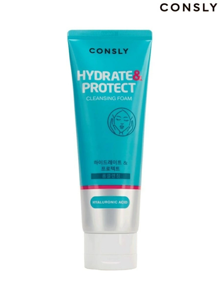 Consly Пенка для умывания увлажняющая с гиалуроновой кислотой Hyaluronic Acid Cleansing Foam “Hydrate & Protect"