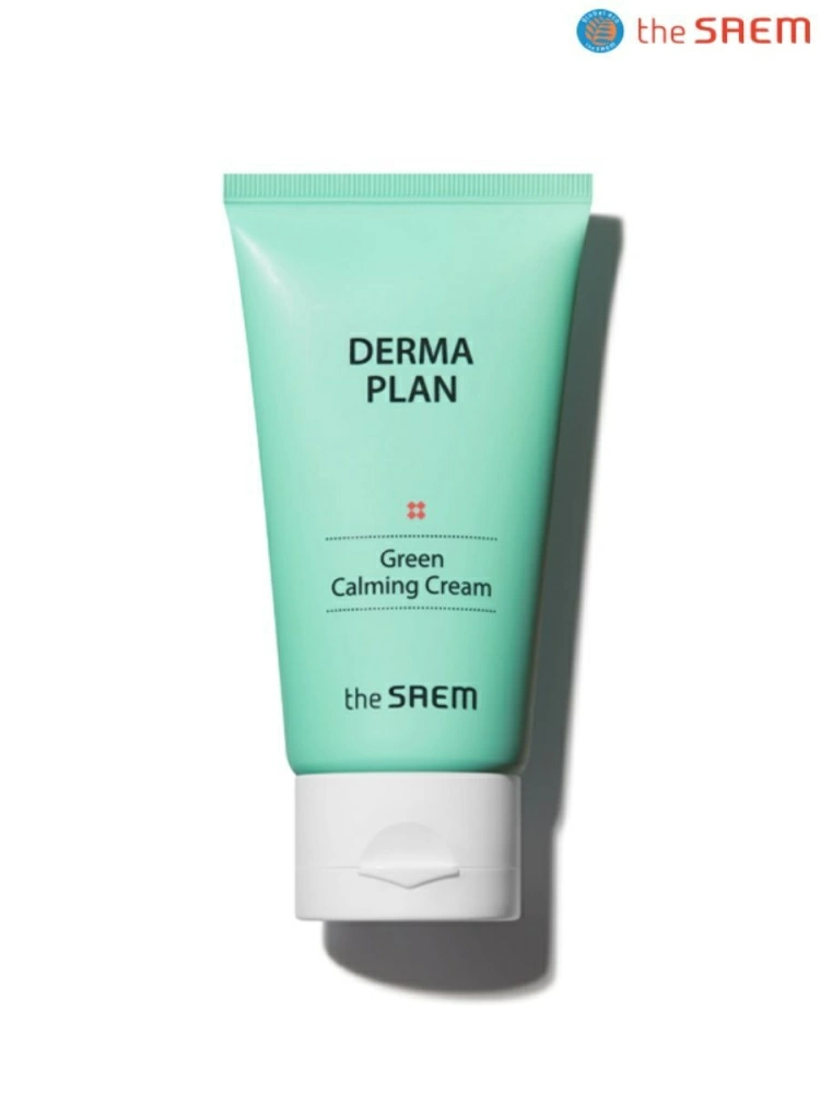 The Saem Успокаивающий крем для лица Derma Plan Green Calming Cream, 70 мл.