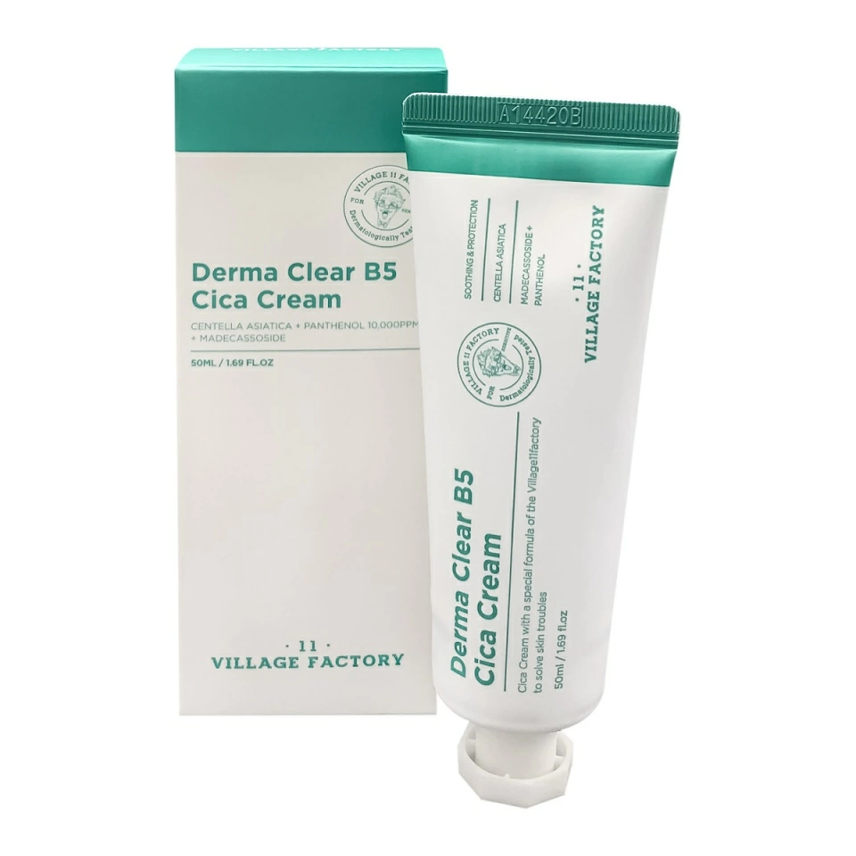 Village 11 Factory Derma Clear B5 Cica Cream Увлажняющий питательный крем-гель