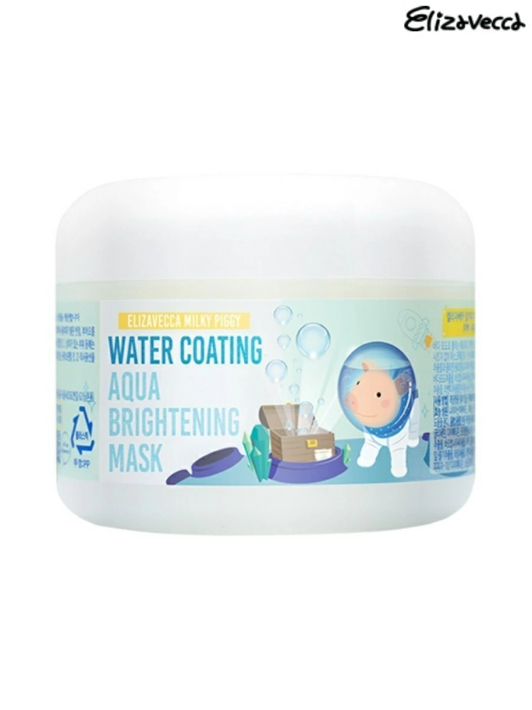 Elizavecca Увлажняющая маска для сияния кожи лица Water Coating Aqua Brightening Mask, 100 гр.