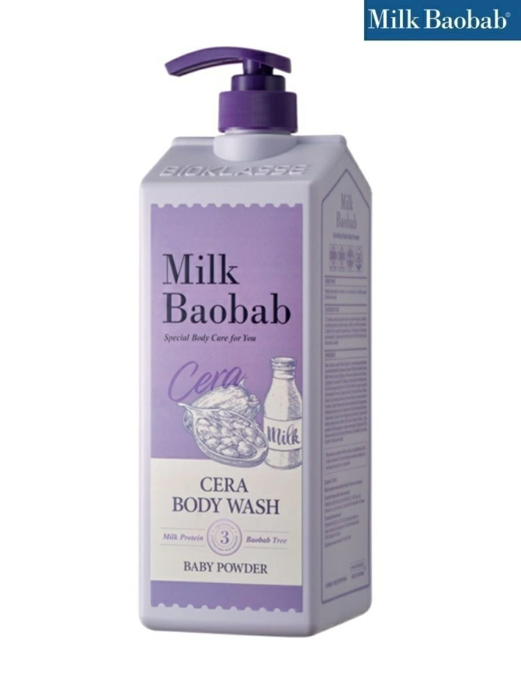 MilkBaobab Гель для душа Cera Body Wash Baby Powder, 1,2 л.