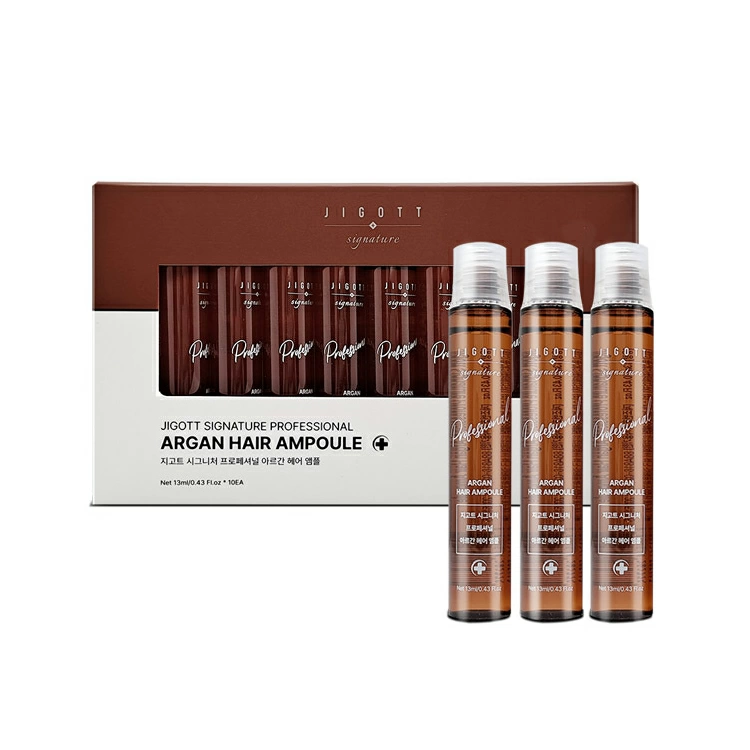 Jigott Signature Professional Argan Hair Ampoule Сыворотка для волос с аргановым маслом 10*13мл