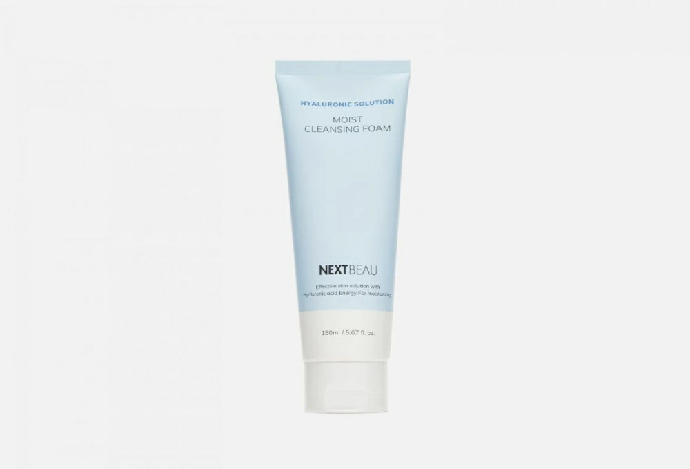 NEXTBEAU Hyaluronic Solution Moist Cleansing Foam Увлажняющая очищающая пенка для умывания с гиалуроновой кислотой 150мл