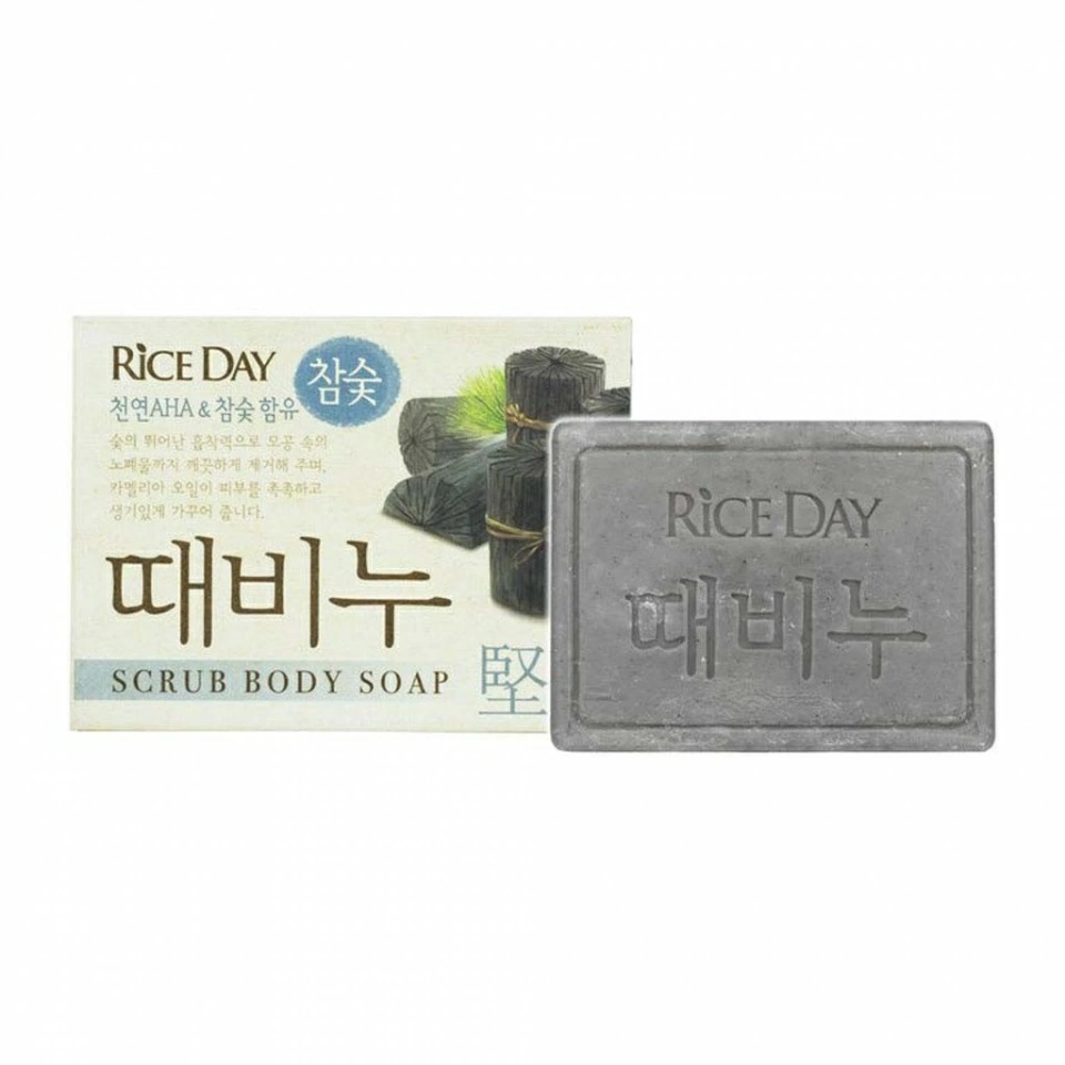 Lion Scrub body soap charcoal Мыло-скраб для тела с древесным углем