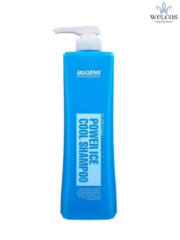 Welcos Шампунь для волос охлаждающий Mugens Power Ice Cool Shampoo, 1 кг.