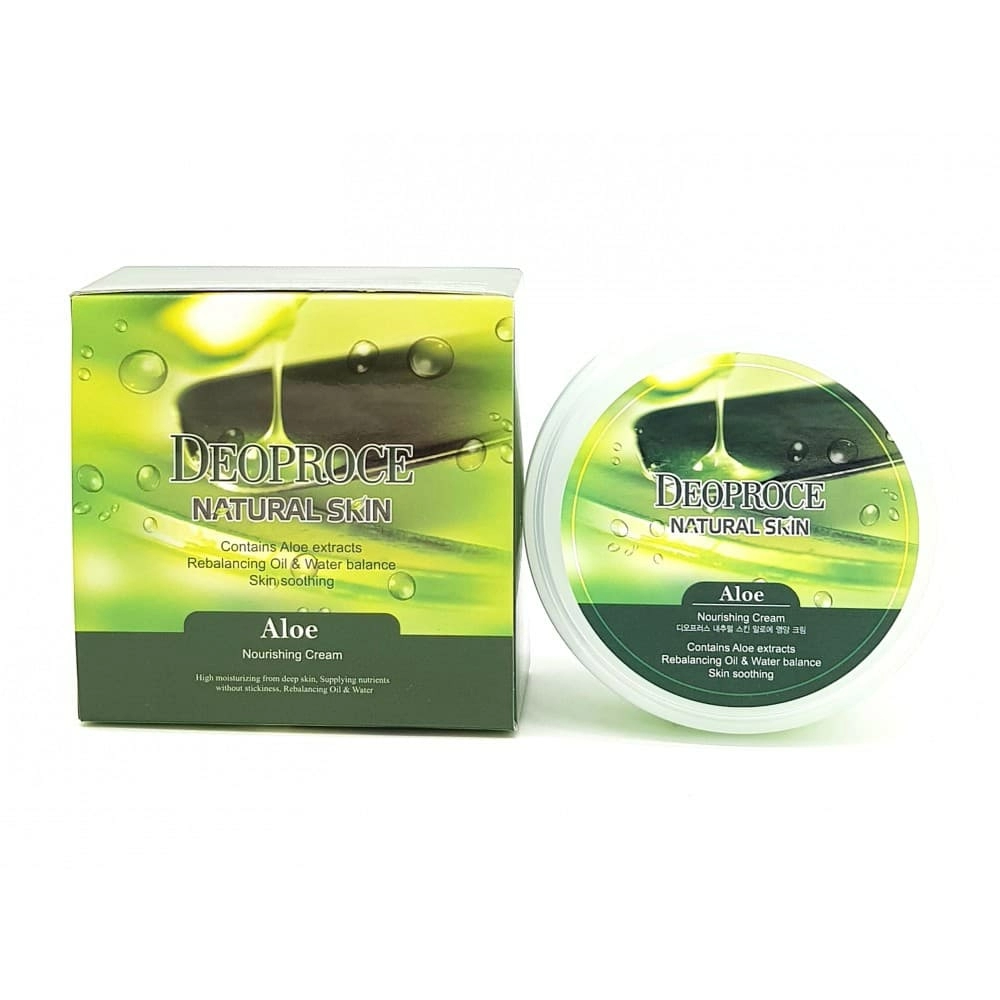 Deoproce Крем для лица и тела Natural Skin Aloe Nourishing Cream, 100 гр.
