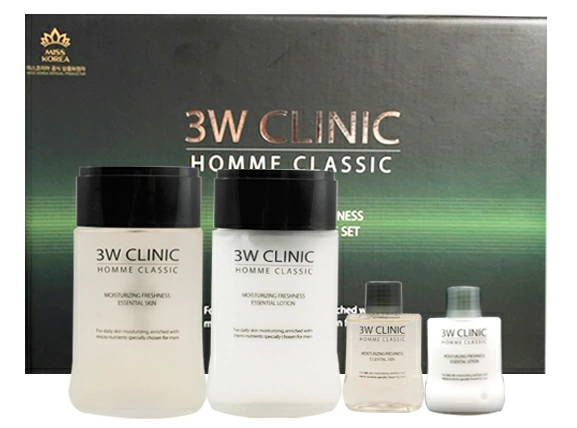 3W Clinic Набор для ухода за мужской кожей Homme Classic Moisturizing Freshnes, 2 шт.