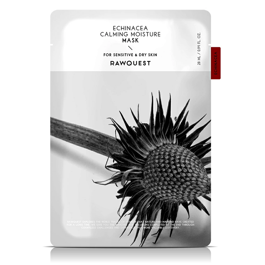 RAWQUEST ECHINACEA CALMING MOISTURE MASK Увлажняющая маска для лица с экстрактом эхинацеи