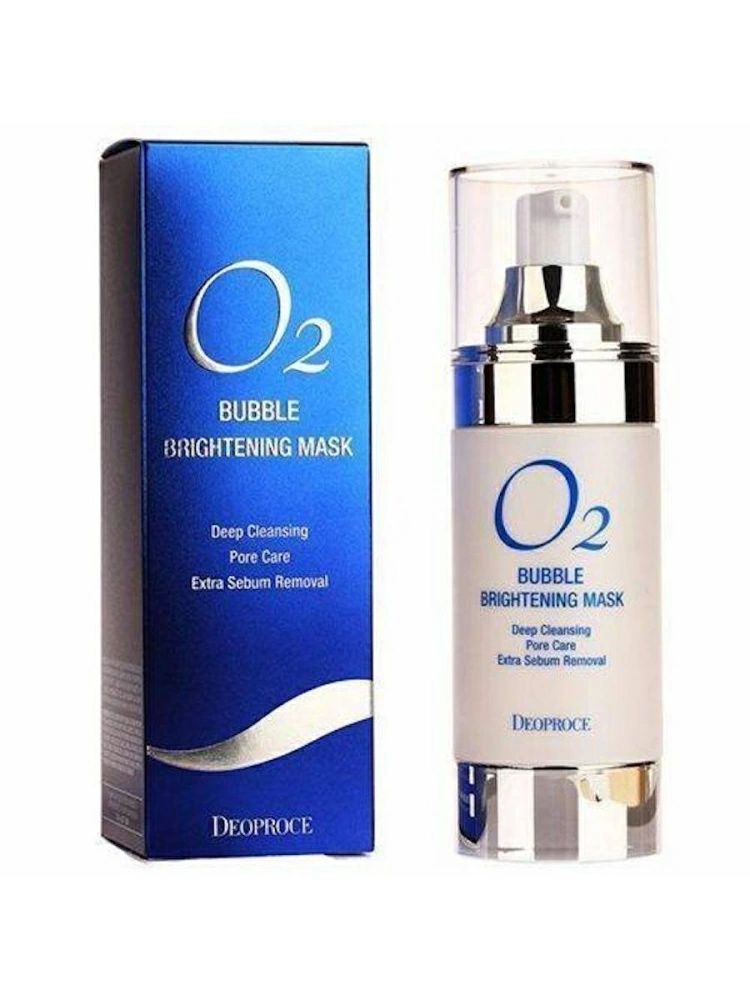 Deoproce Маска кислородная для лица осветляющая O2 Bubble Brightening Mask