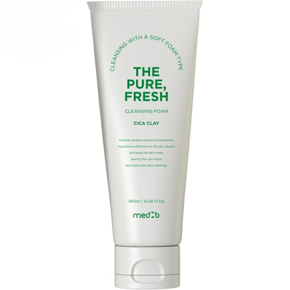 MEDB The pure, Fresh cleansing foam [Cica Clay] Освежающая очищающая пенка для умывания с экстрактом центеллы азиатской и белой глиной