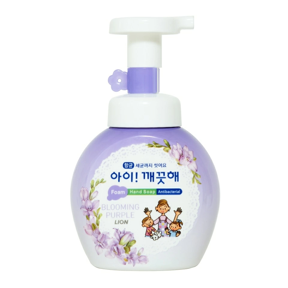 Lion Ai kekute Foam handsoap blooming purple 250 мл. Жидкое пенное мыло для рук с ароматом фиалки