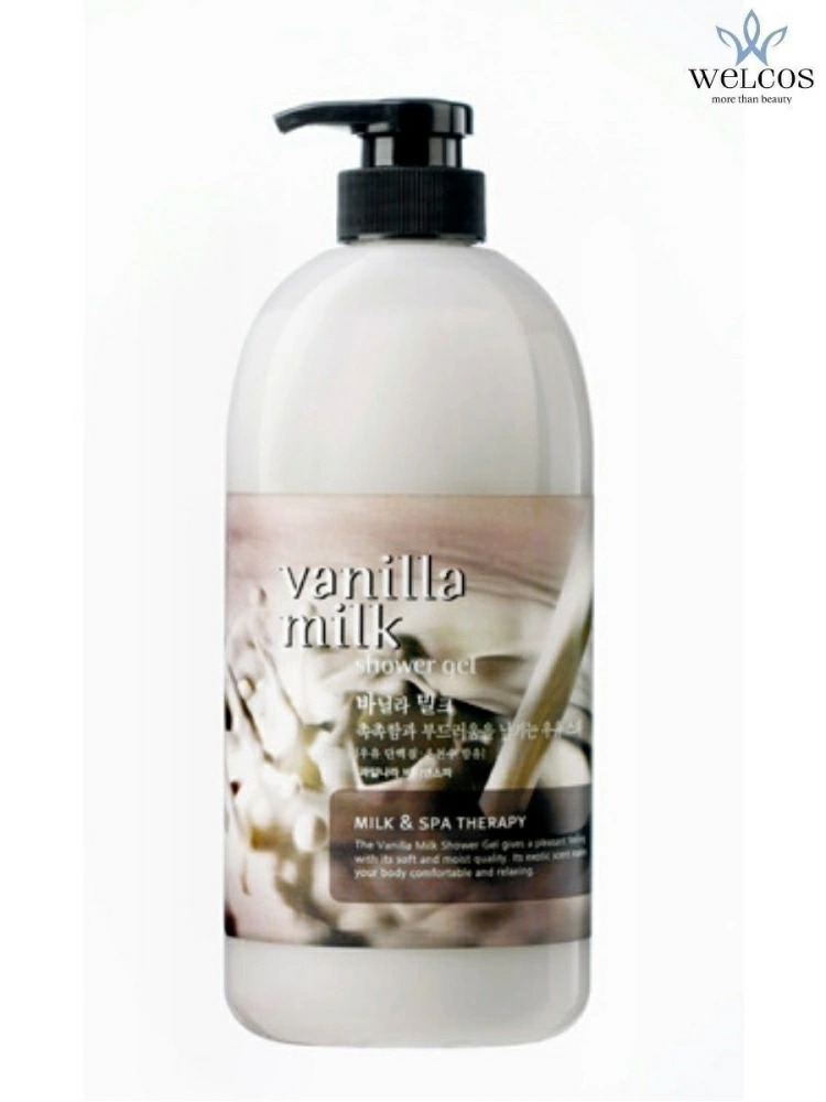 Welcos Гель для душа Body Phren Shower Gel Vanilla Milk, 730 мл.