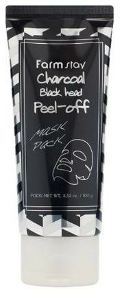 FarmStay Маска-пленка Charcoal Black Head Peel-off Mask Pack, 100 гр.