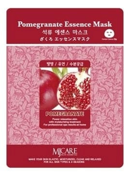 Тканевая маска для лица Mijin Pomegranate Essence Mask с экстрактом граната, 23 гр.