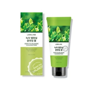 Очищающая пенка для лица Lebelage Green Tea Balancing Cleansing Foam с экстрактом зеленого чая, 180 мл.