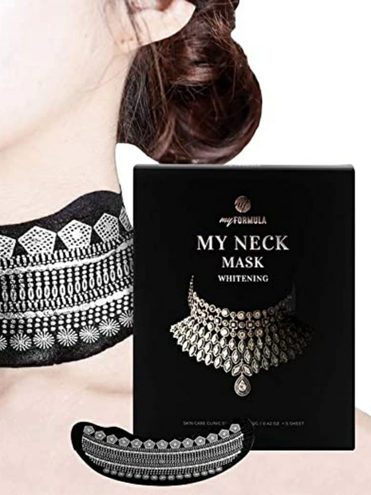Набор тканевых масок для шеи My Formula My Neck Mask Whitening, 5 шт. по 12 гр.