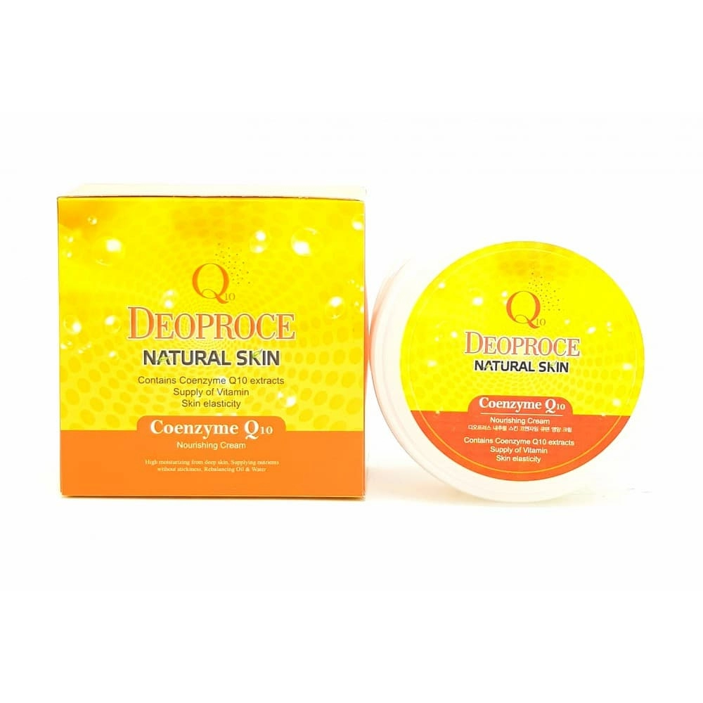 Deoproce Крем для лица и тела Natural Skin Coenzyme Q10 Nourishing Cream, 100 гр.