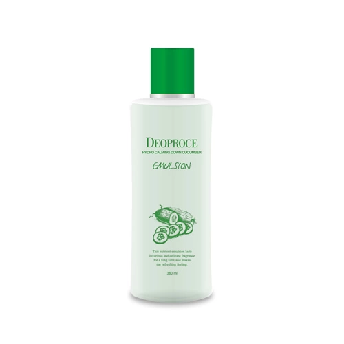 Deoproce Эмульсия для лица успокаивающая Hydro Calming Down Cucumber Emulsion с экстрактом огурца, 380 мл.