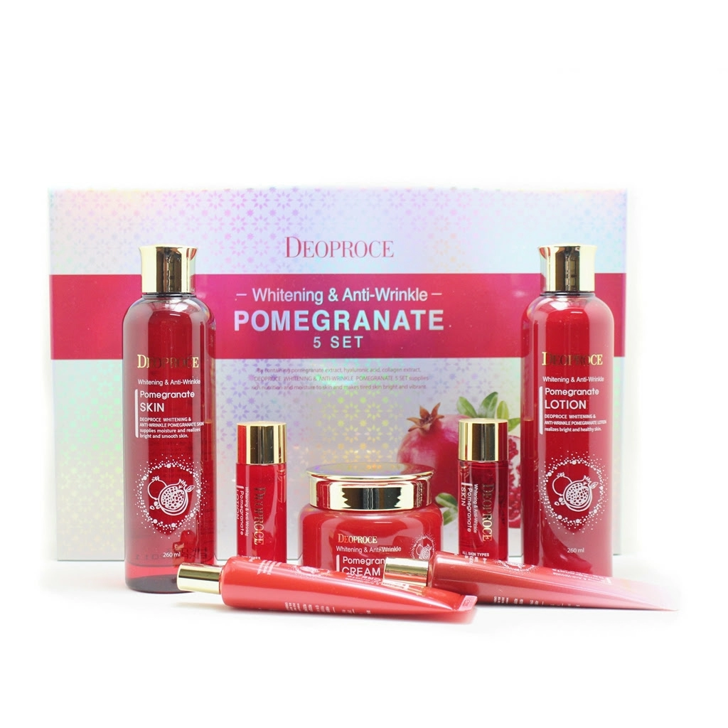 Deoproce Антивозрастной подарочный набор Pomegranate 5 Set с экстрактом граната