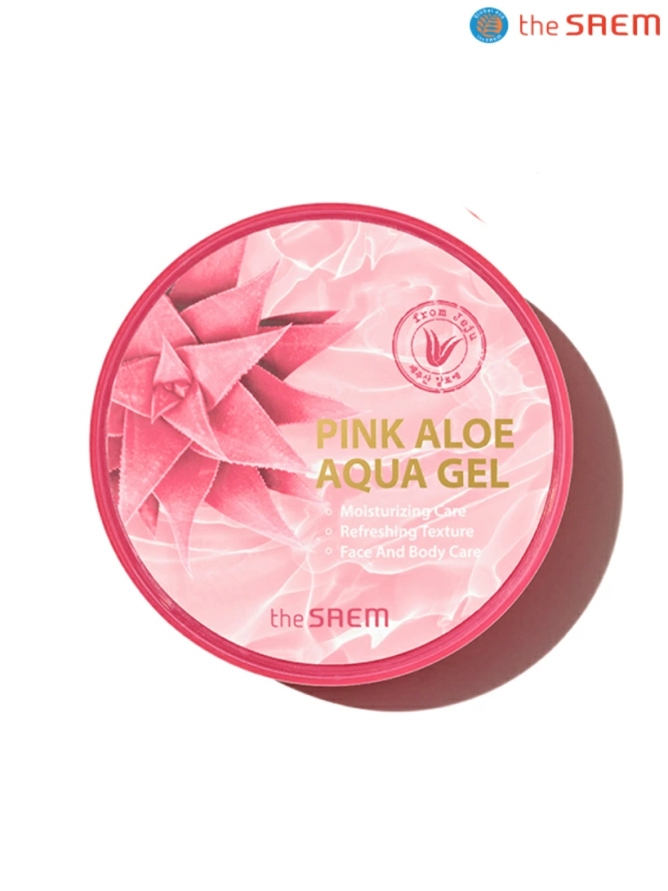 The Saem Гель для тела Pink Aloe Aqua Gel, 300 мл.
