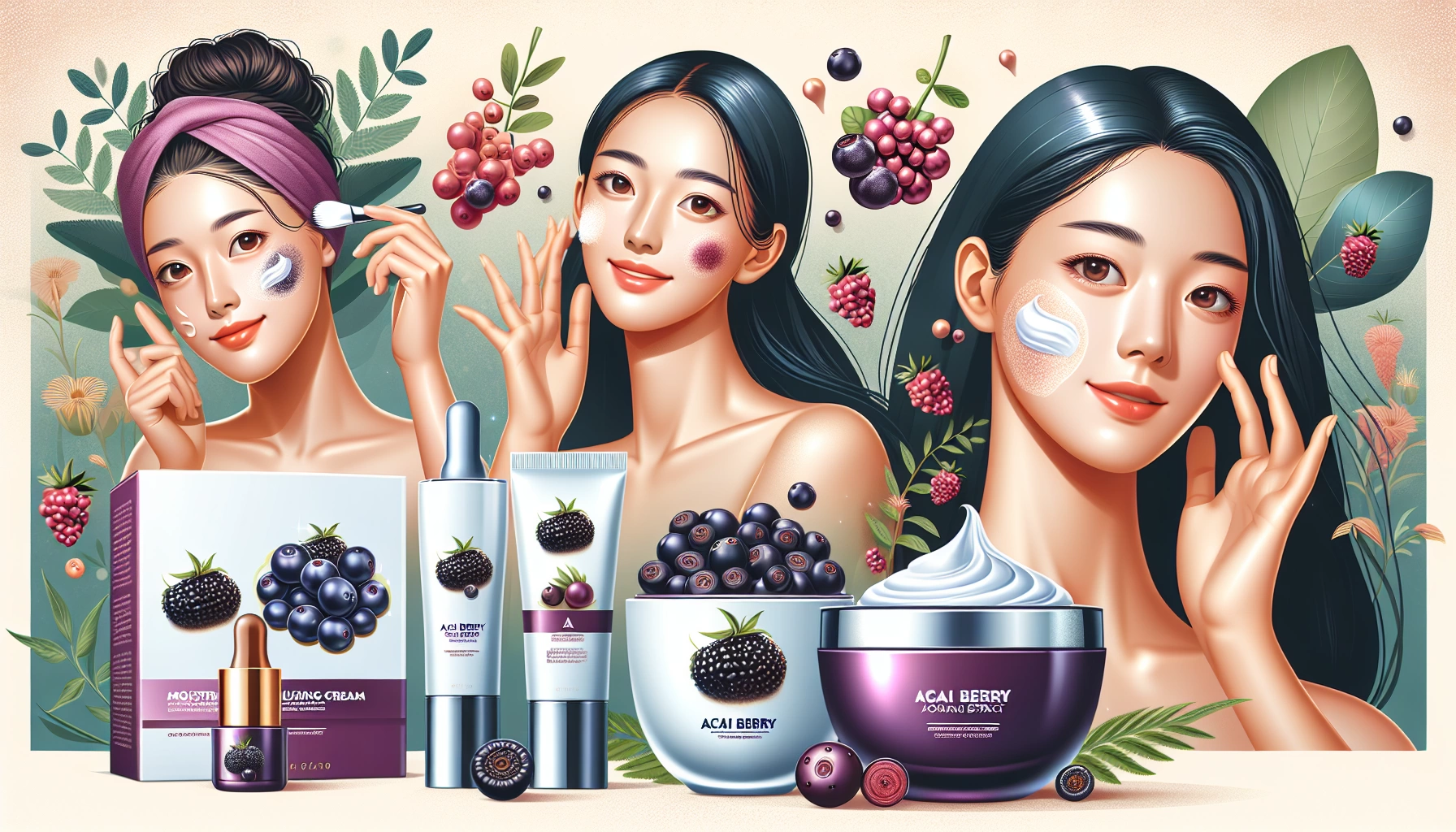 Рассмотрим пользу корейской косметики с экстрактом ягод асаи