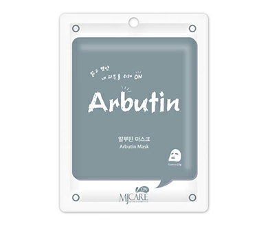 Тканевая маска для лица Mijin MJ CARE ON Mask Pack Arbutin с арбутином, 22 гр.