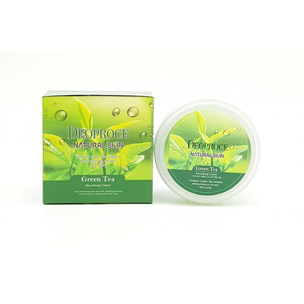 Deoproce Крем для лица и тела Natural Skin Green Tea Nourishing Cream, 100 гр.