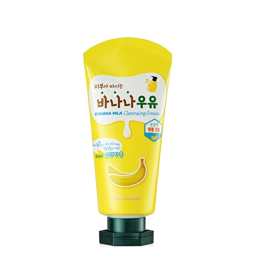 Welcos Kwailnara Пенка Kwailnara Banana Milk Cleansing Foam, 120 мл.