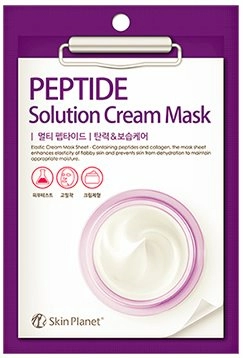 Тканевая маска для лица Mijin Skin Planet Peptide Solution Cream Mask пептидная, 30 гр.