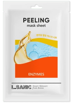 L.Sanic Тканевая маска обновляющая с энзимами Enzymes Peeling Mask Sheet, 25мл