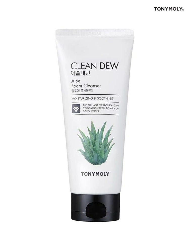 Tonymoly Пенка для умывания лица Clean Dew Aloe Foam Cleanser, 180 мл.