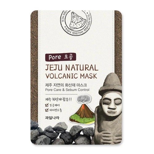 Welcos Тканевая маска для лица очищающая поры Jeju Natural Volcanic Mask Pore Care & Sebum Control