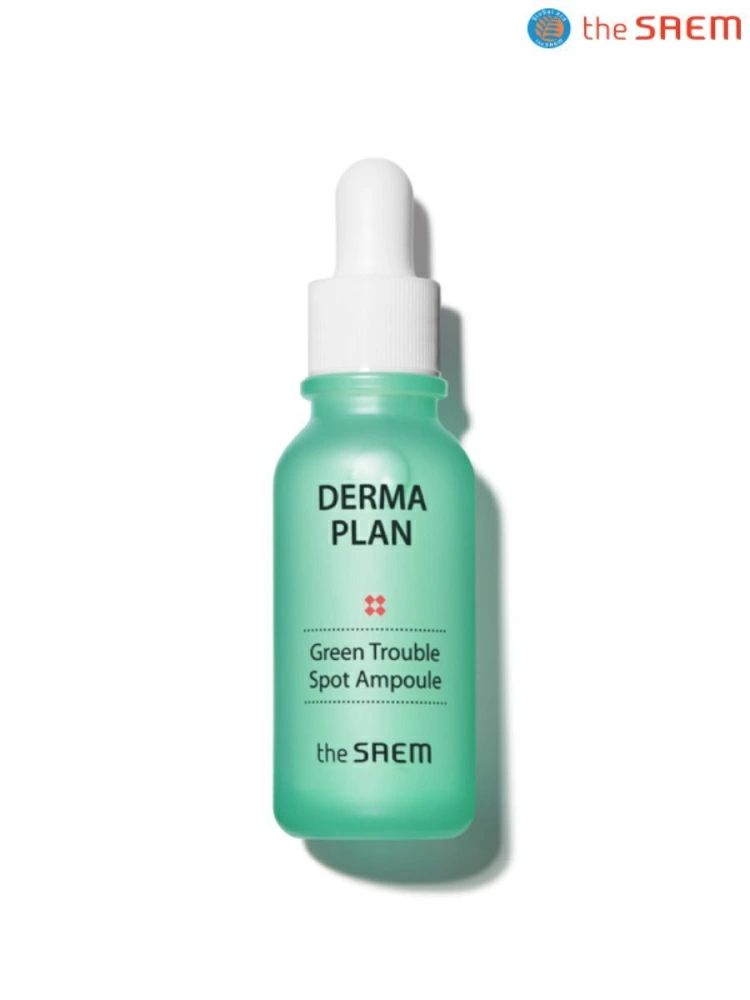 The Saem Сыворотка Derma Plan Green Trouble Spot Ampoule, 20 мл.