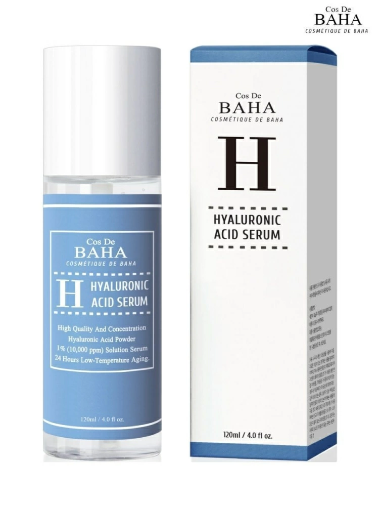 Cos De Baha Увлажняющая сыворотка для лица Hyaluronic Serum H120 с гиалуроновой кислотой, 120 мл.