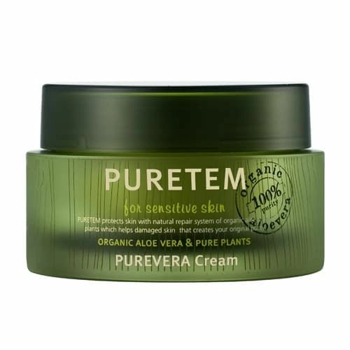 Welcos Крем для лица Puretem Purevera Cream с экстрактом алоэ, 50 мл.