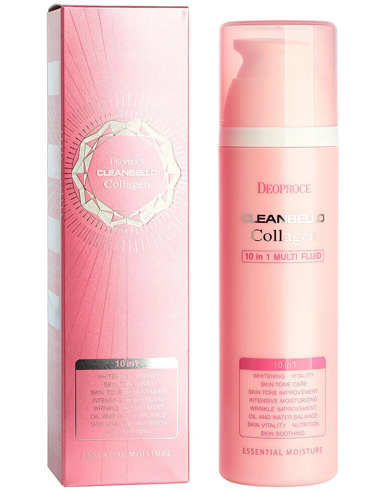 Deoproce Эссенция Cleanbello Collagen 10 in 1 Multi Fluid, 200 мл.