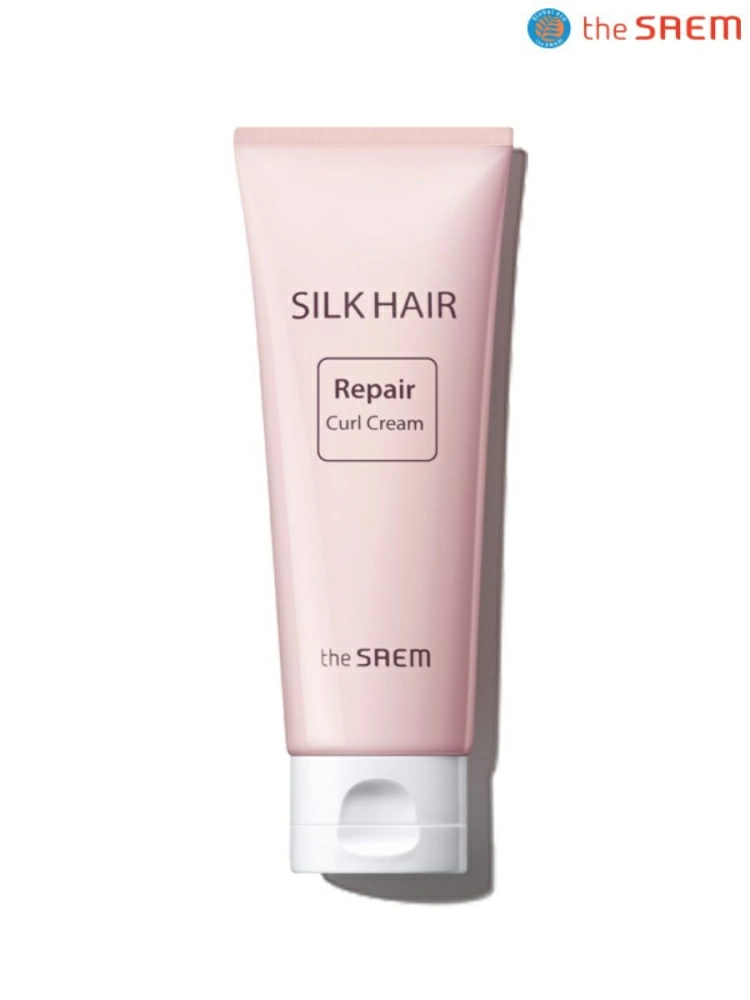 The Saem Крем-маска для поврежденных вьющихся волос Silk Hair Repair Curl Cream, 100 мл.