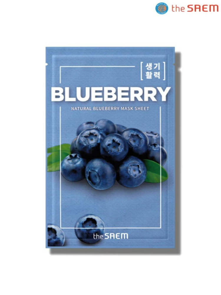 The Saem Тканевая маска Natural Blueberry Mask Sheet, 21 мл.