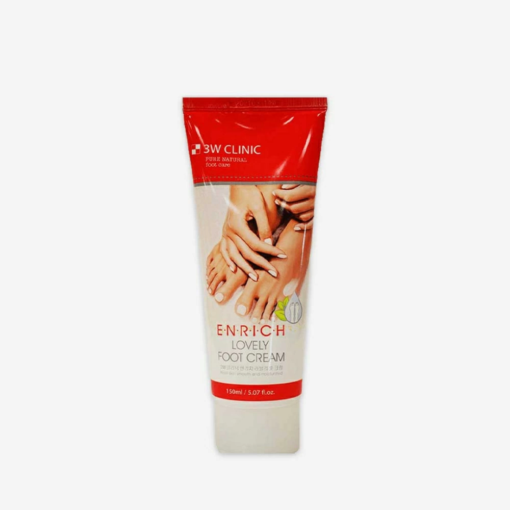 3W Clinic Enrich Lovely Foot Cream Увлажняющий крем для ног 150мл