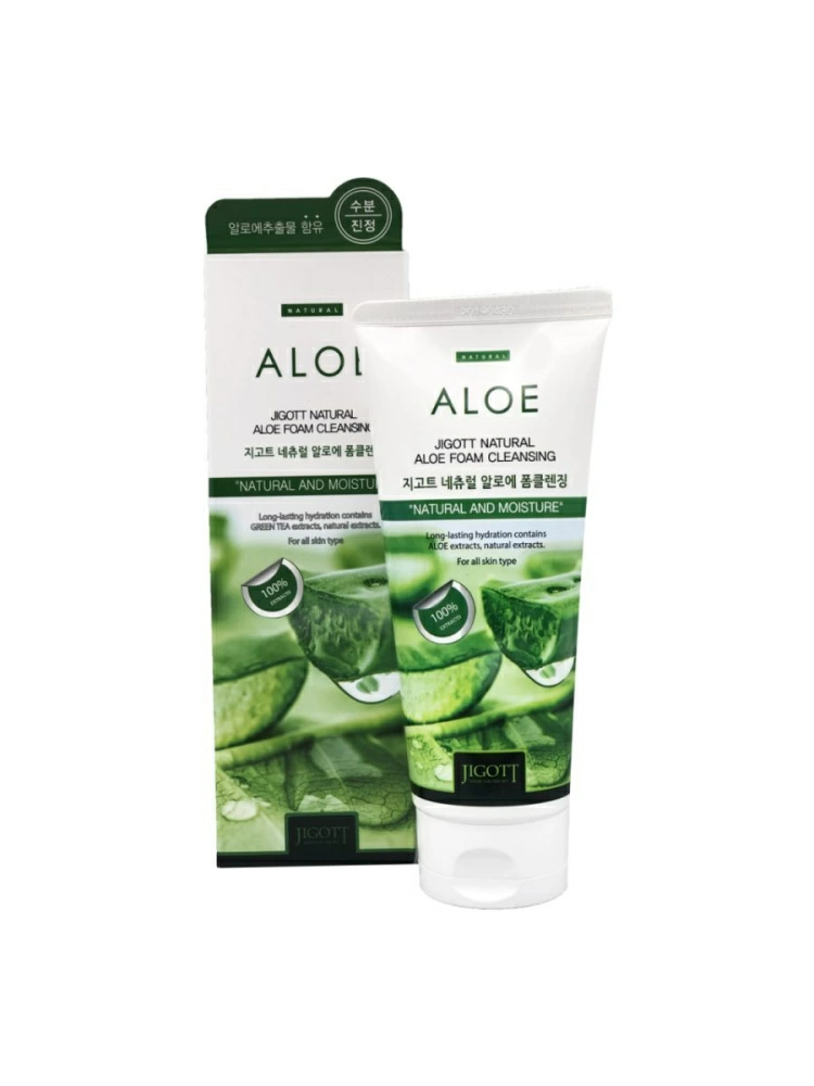 Jigott Пенка NATURAL Aloe FOAM CLEANSING