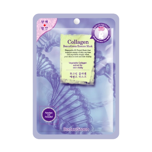 Beauugreen Маска на тканевой основе BeauuGreen Collagen 3D Essence Mask